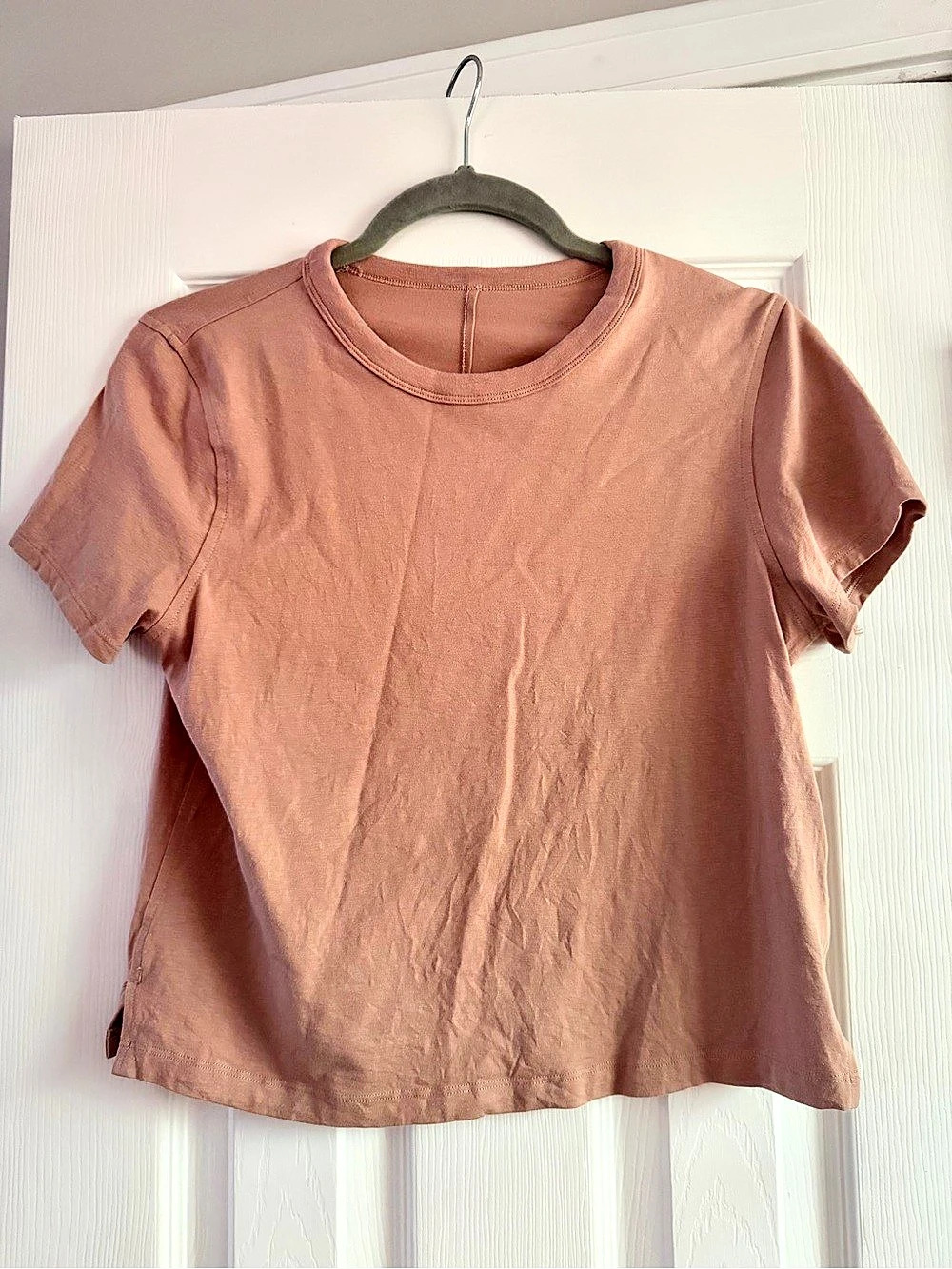 Lululemon Love Crew T-Shirt Dusty Rose Pink Side Slit Tee